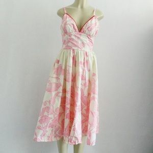 Melissa Masse Pink Sundress Pompoms